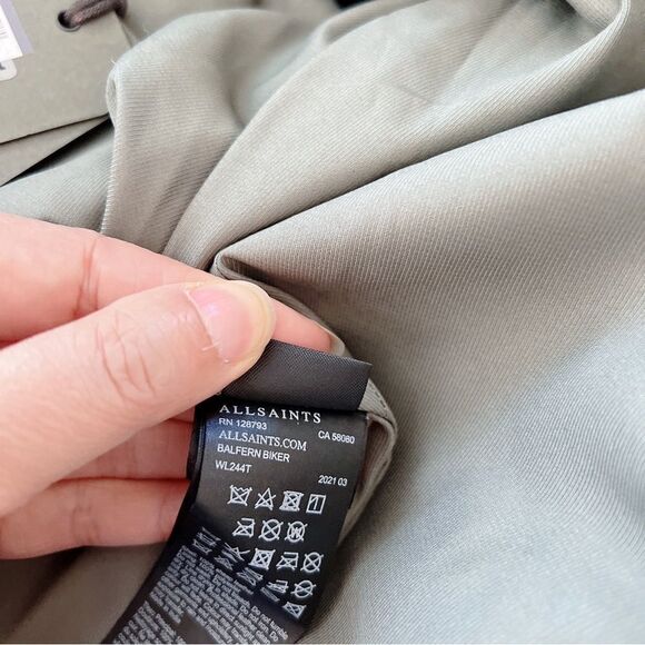 AllSaints BALFERN LEATHER BIKER JACKET - Picture 8 of 14